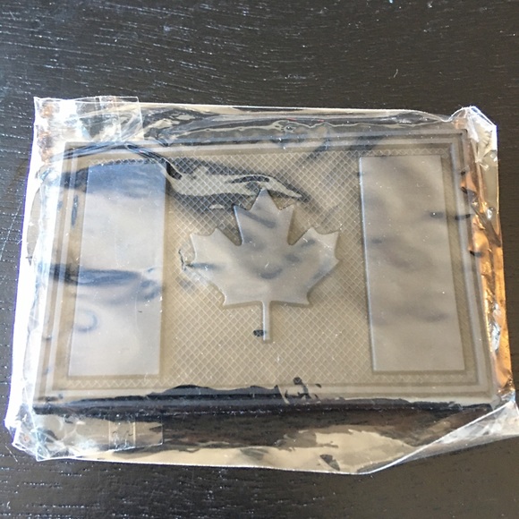 NEW PVC CANADA PATCH (LOOP BACK) - 3”x2” BLACK - Picture 5 of 6